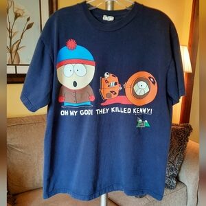 ULTRA RARE Vintage 1997 Comedy Central South Park They Killed Kenny! T-shirt